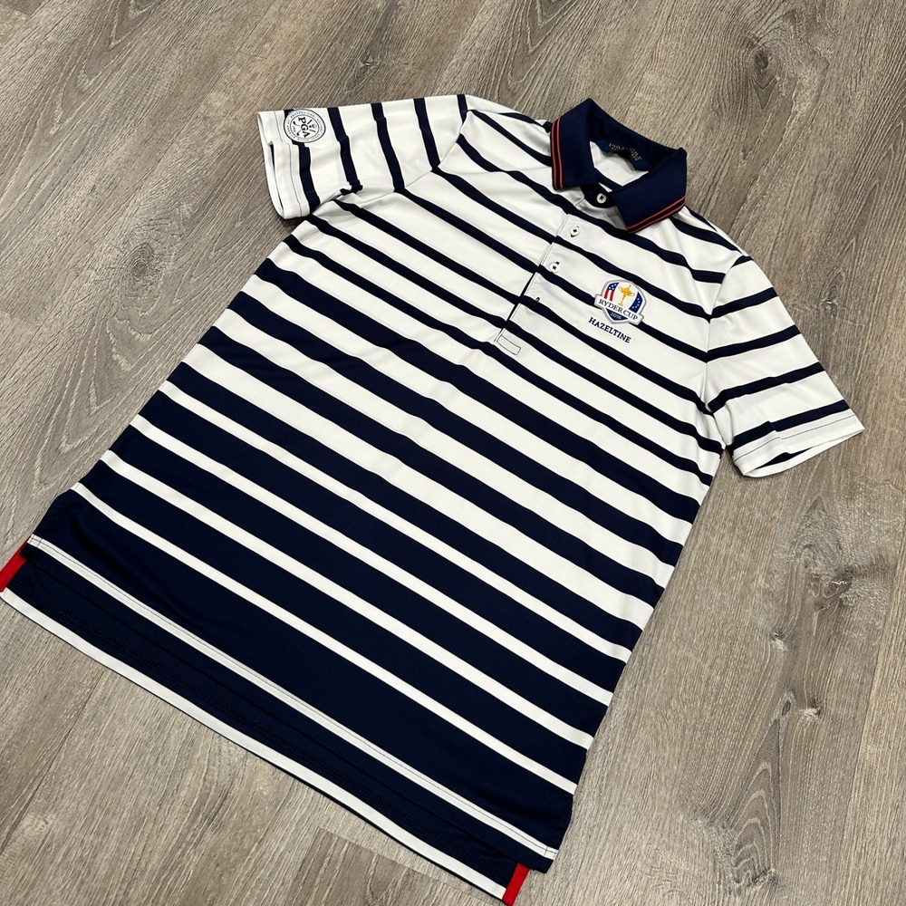 Polo Golf Ralph Lauren‎ Ryder Cup 2016 Men's Medium Hazeltine Striped Polo Shirt